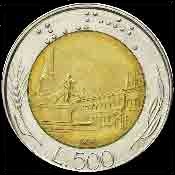 Italien 500 Lira Avers